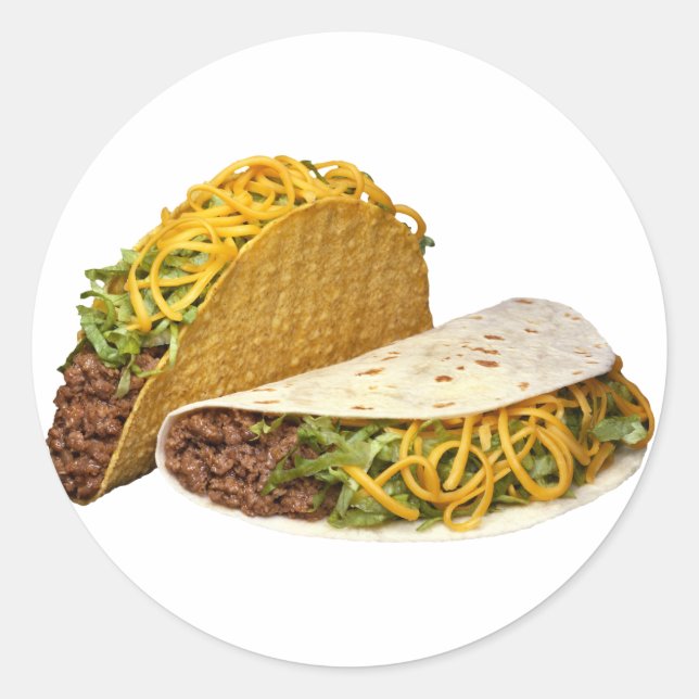 Sticker Rond Tacos (Devant)