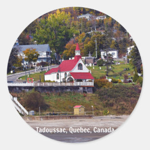 Sticker Rond Tadoussac, Québec, Canada
