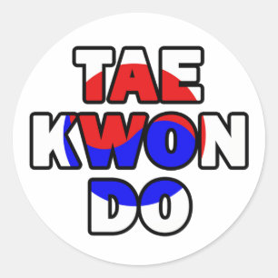 Sticker Rond Taekwondo