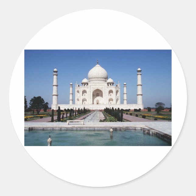 Sticker Rond Taj Mahal (Devant)