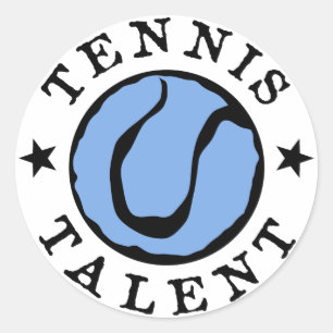 Sticker Rond Talents de Tennis Blues