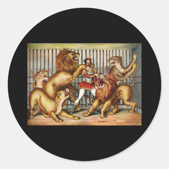 Sticker Rond Tampon Lion (Devant)