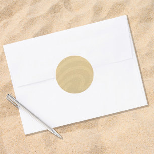 Sticker rond Tan Beach Sand Classic