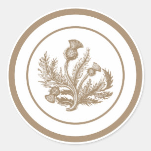 Sticker Rond Tan Thistle
