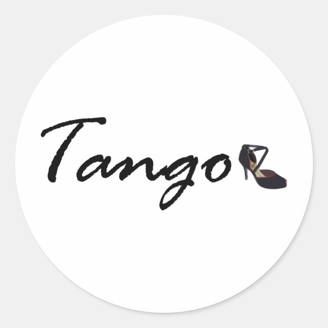 Sticker Rond Tango Design exclusif! (Devant)