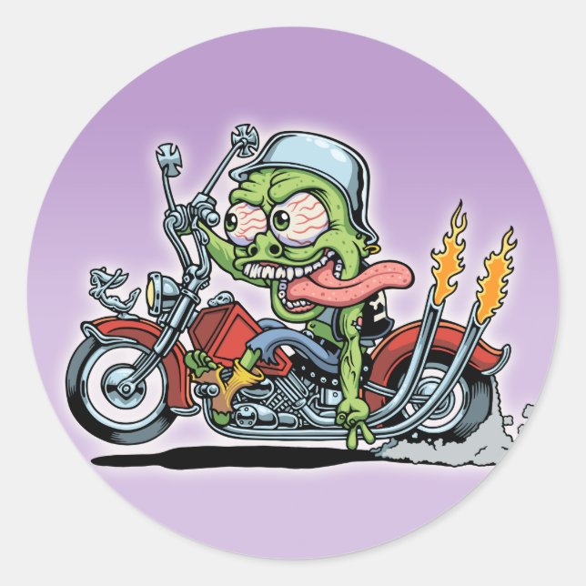 Sticker Rond Tanker à café Tim (Devant)