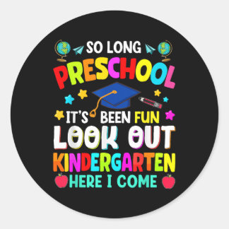 Sticker Rond Tant de temps de l'école maternelle Graduol Enseig