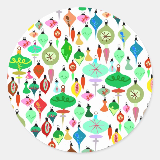 Sticker Rond Tant d'ornements (Devant)