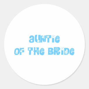 Sticker Rond Tante de la mariée