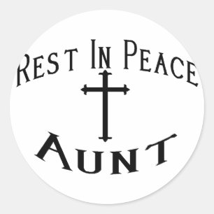 Sticker Rond Tante RIP