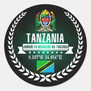 Sticker Rond Tanzanie