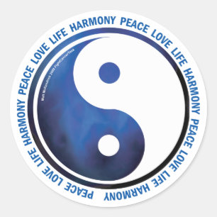 Sticker Rond Taoism Ying Yang