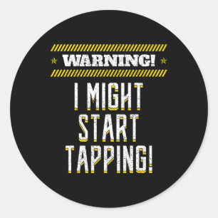 Sticker Rond Tap Danse Danse Rythme Doux Chaussure Tapping Chau