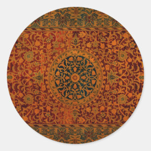 Sticker Rond Tapisserie tapis moquette William Morris