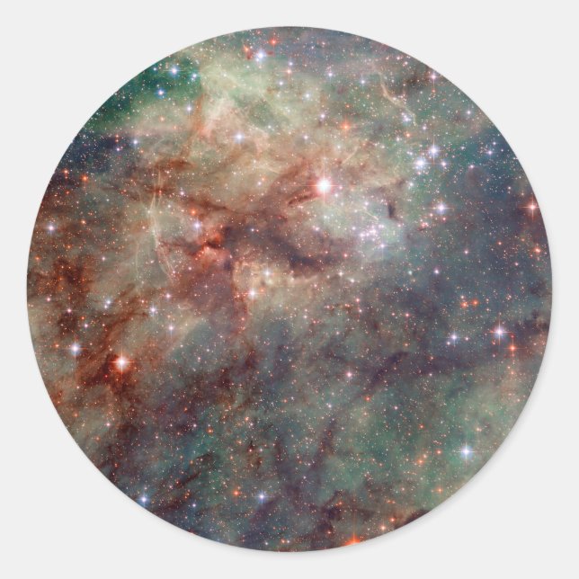 Sticker Rond Tarantula Nebula Espace Hubble (Devant)