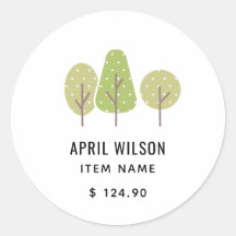 TARIF PASTEL VERT ARBRE TRIO PAYSAGE