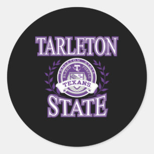 Sticker Rond Tarleton State Texans Laurels