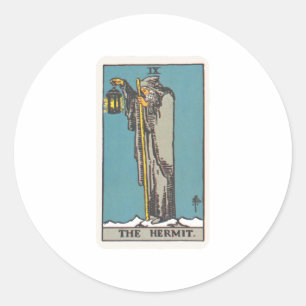 Sticker Rond Tarot L'Eremit
