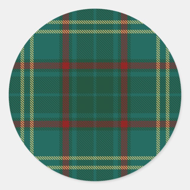 Sticker Rond Tartan irlandais du comté d'Armagh (Devant)