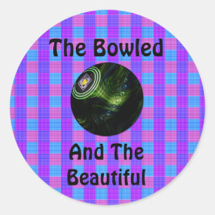 Sticker Rond Tartan Lawn Bowls Belle Conception,