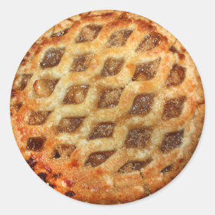 Sticker Rond Tarte à la pomme fraîche