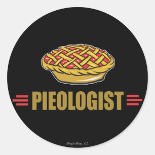 Sticker Rond Tarte amusante