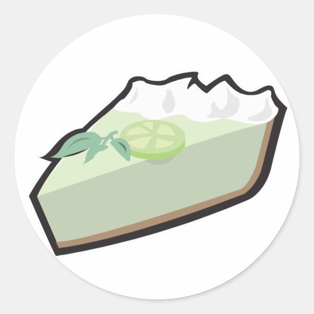 Sticker Rond tarte au citron (Devant)