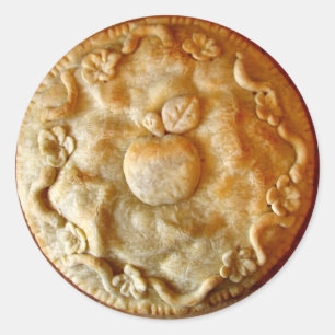 Sticker Rond Tarte aux fleurs d'Apple