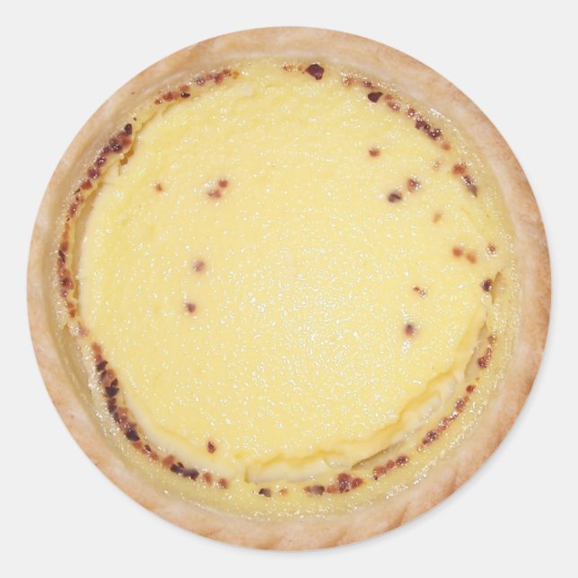 Sticker Rond Tarte de garde d'oeufs (Devant)