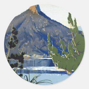 Sticker Rond Tasmanie