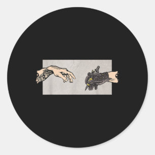Sticker Rond Tatouage Arme de tatouage Artiste Drôle Tatouage