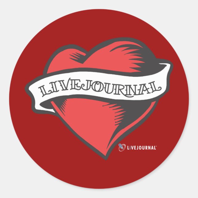 Sticker Rond Tatouage LiveJournal (Devant)