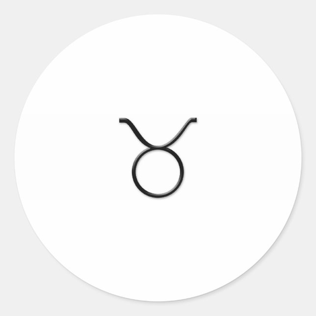 Sticker Rond Taurus - Symbole zodiaque (Devant)