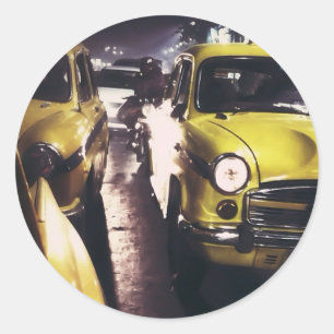 Sticker Rond Taxi de New York