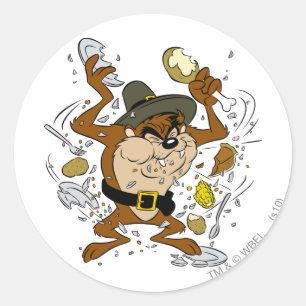 Sticker Rond TAZ™ en Fuite