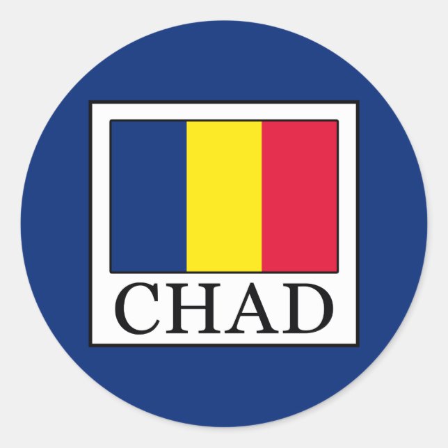 Sticker Rond Tchad (Devant)