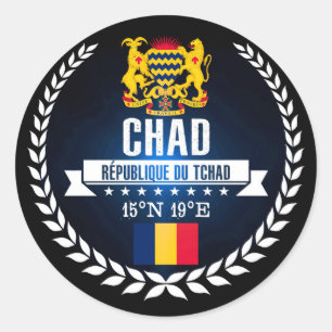 Sticker Rond Tchad