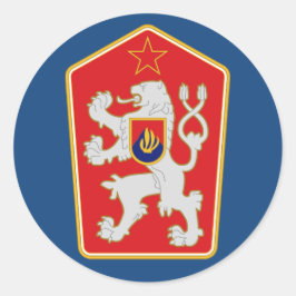 Sticker Rond Tchécoslovaquie - Armoiries (1960-1990) Sticker.
