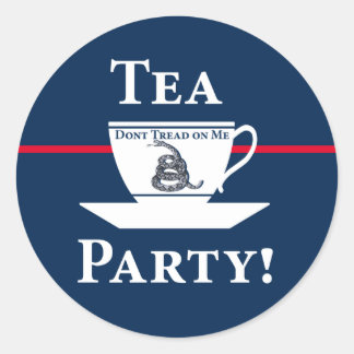 Sticker Rond Tea Party !