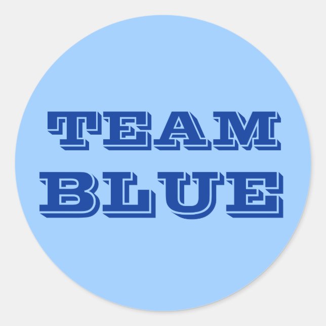 Sticker Rond Team Blue (Devant)