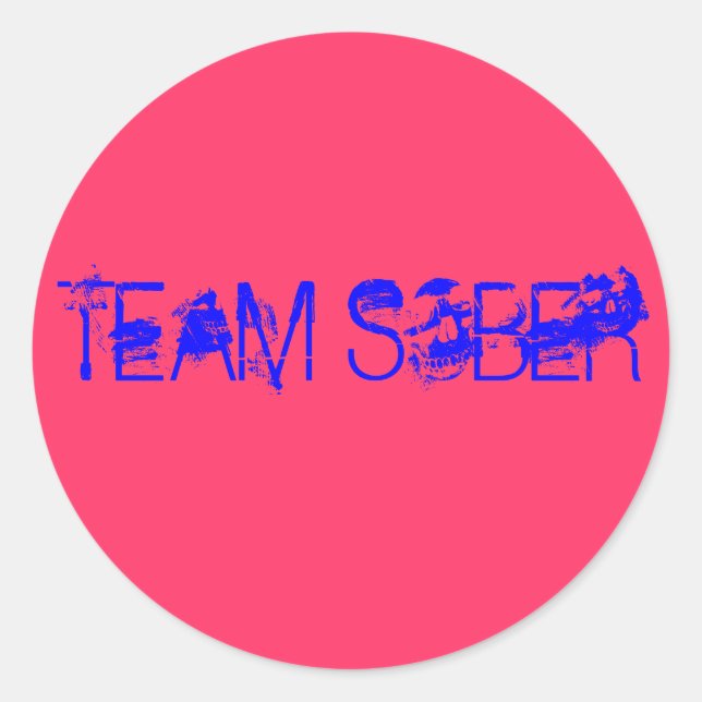 STICKER ROND TEAM SOBER (Devant)