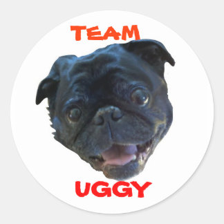 STICKER ROND TEAM UGGY STICKERZ ! ! !