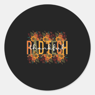 Sticker Rond Tech Thanksgiving Rad Technicien Rad Tech