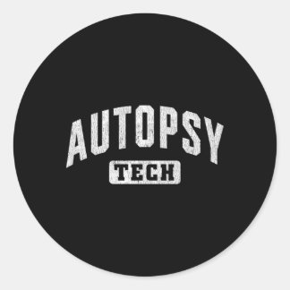Sticker Rond Technicien d'autopsie judiciaire en technologie d'