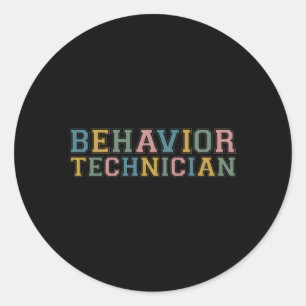 Sticker Rond Technicien de comportement agréé Pastel