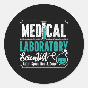 Sticker Rond Technicien de laboratoire Médicale