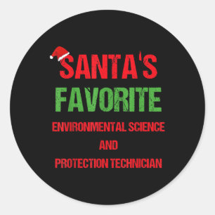 Sticker Rond Technicien de l'environnement En Sciences Et Prote