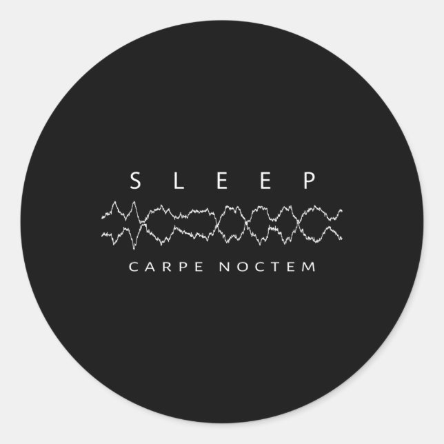 Sticker Rond Technicien du sommeil Laboratoire du sommeil (Devant)