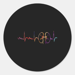 Sticker Rond Technicien en dialyse Infirmière Kidney Connaissan