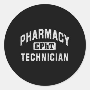 Sticker Rond Technicien En Pharmacie Certifié Du Cpht